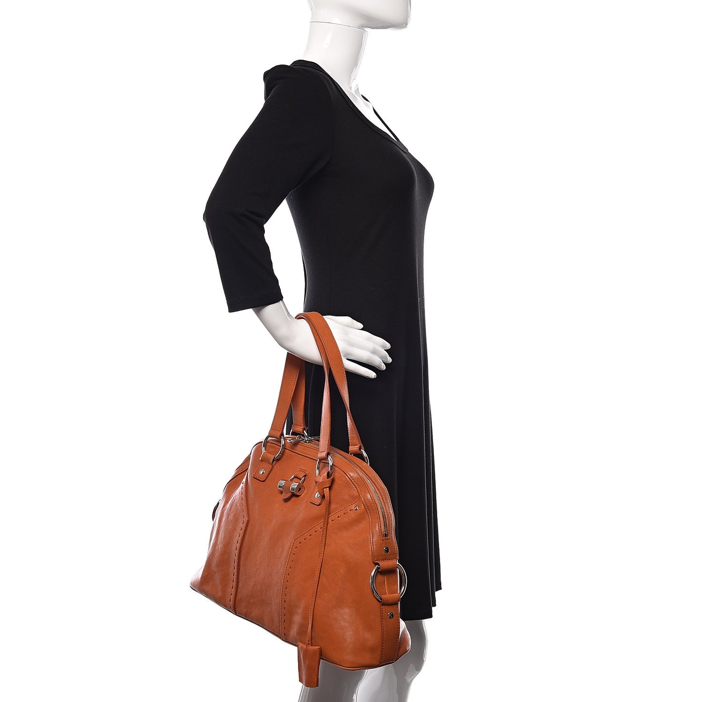 Calfskin Large Muse Orange