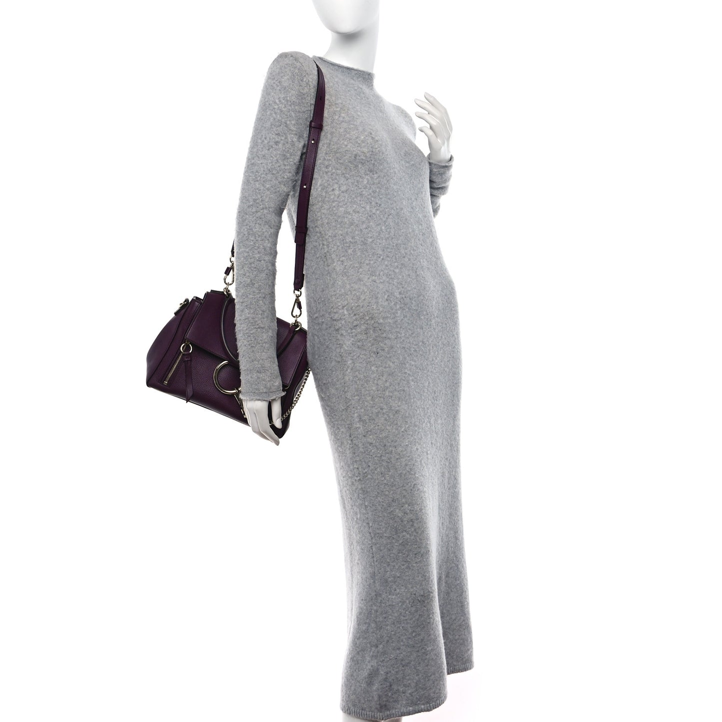 Calfskin Small Faye Day Shoulder Bag Intense Violine