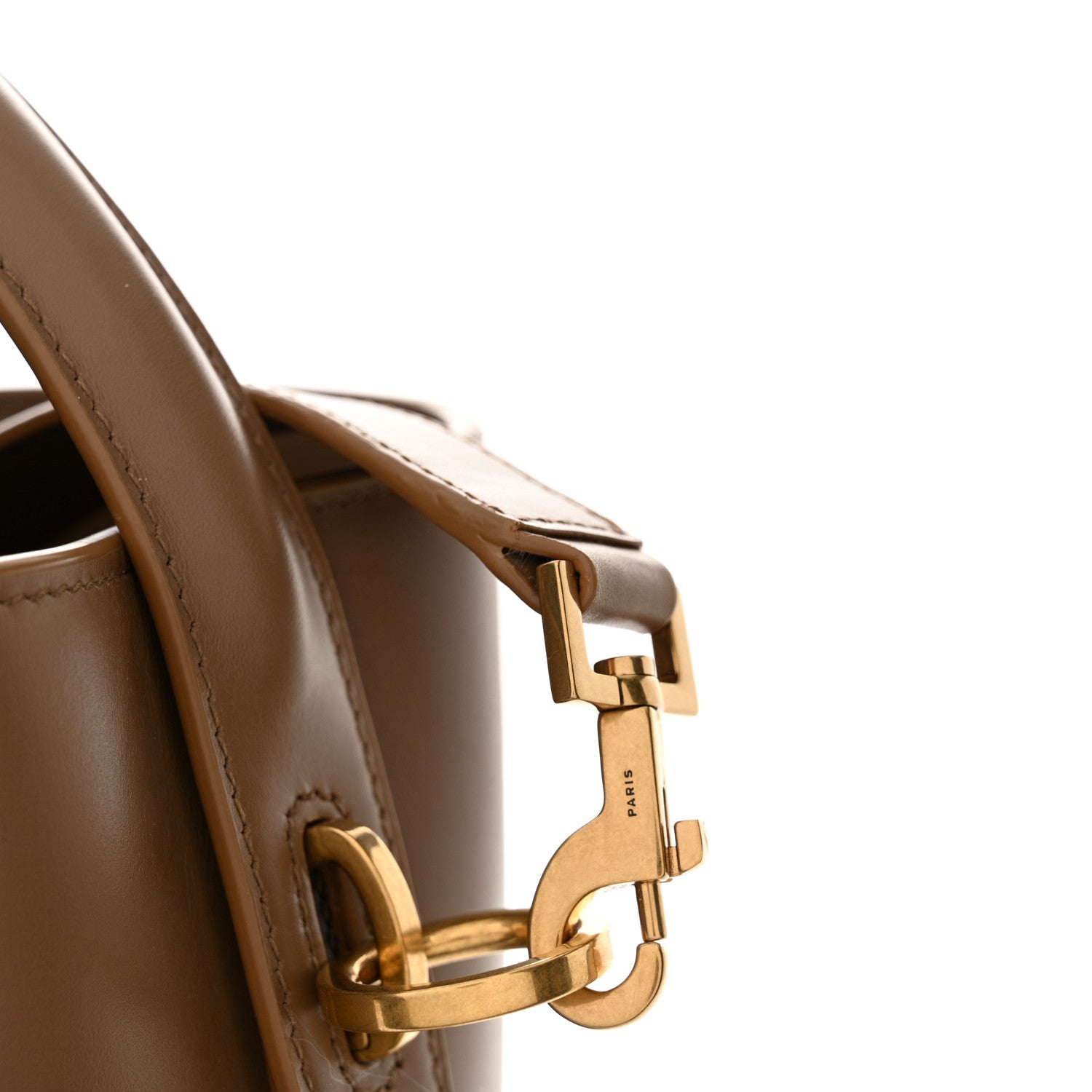 Saint Laurent Shiny Calfskin Le 37 Bucket Bag Dark Cork 15 of 15