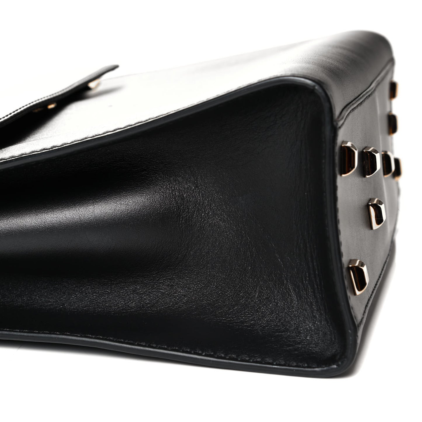 Calfskin Medium My Rockstud Frame Bag Black