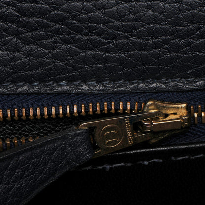 Hermes Fjord Kelly Retourne 32 Bleu Marine 20 of 29