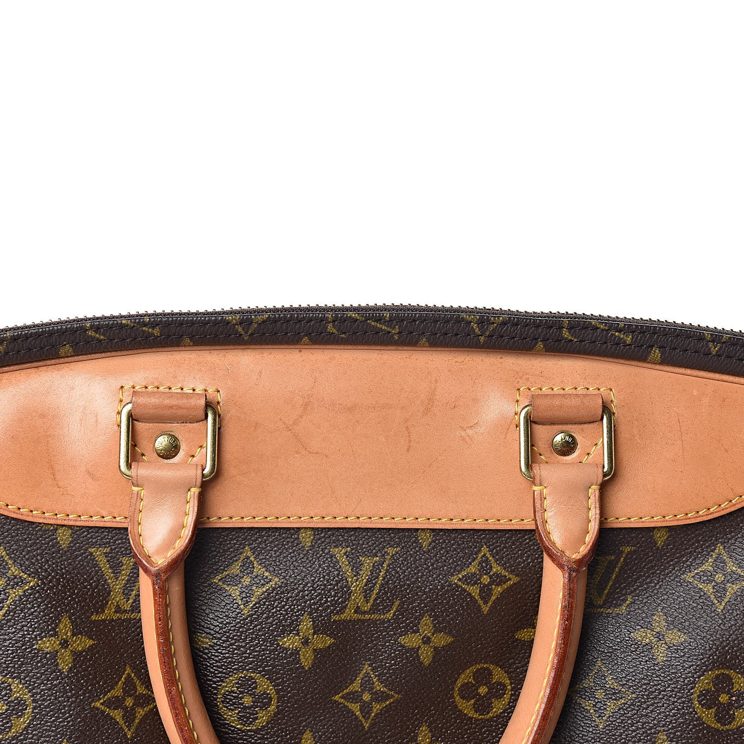 Louis Vuitton Monogram Alize 2 Compartment Luggage Travel Bag 10 of 19