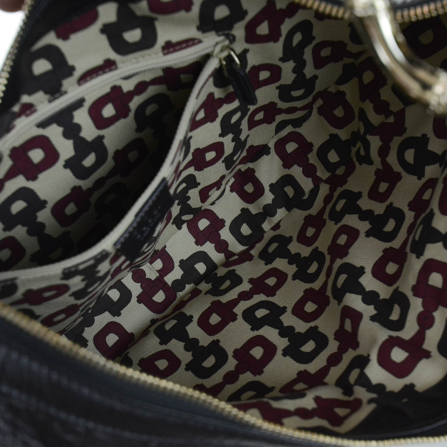 Guccissima Half Moon Bamboo Ring Hobo