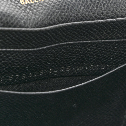 Balenciaga Signature Grained Calfskin Graffiti BB Chain Wallet Black Multicolor 8 of 14