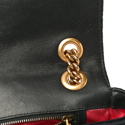 Gucci Velvet Matelasse Medium GG Marmont Shoulder Bag Black 20 of 24