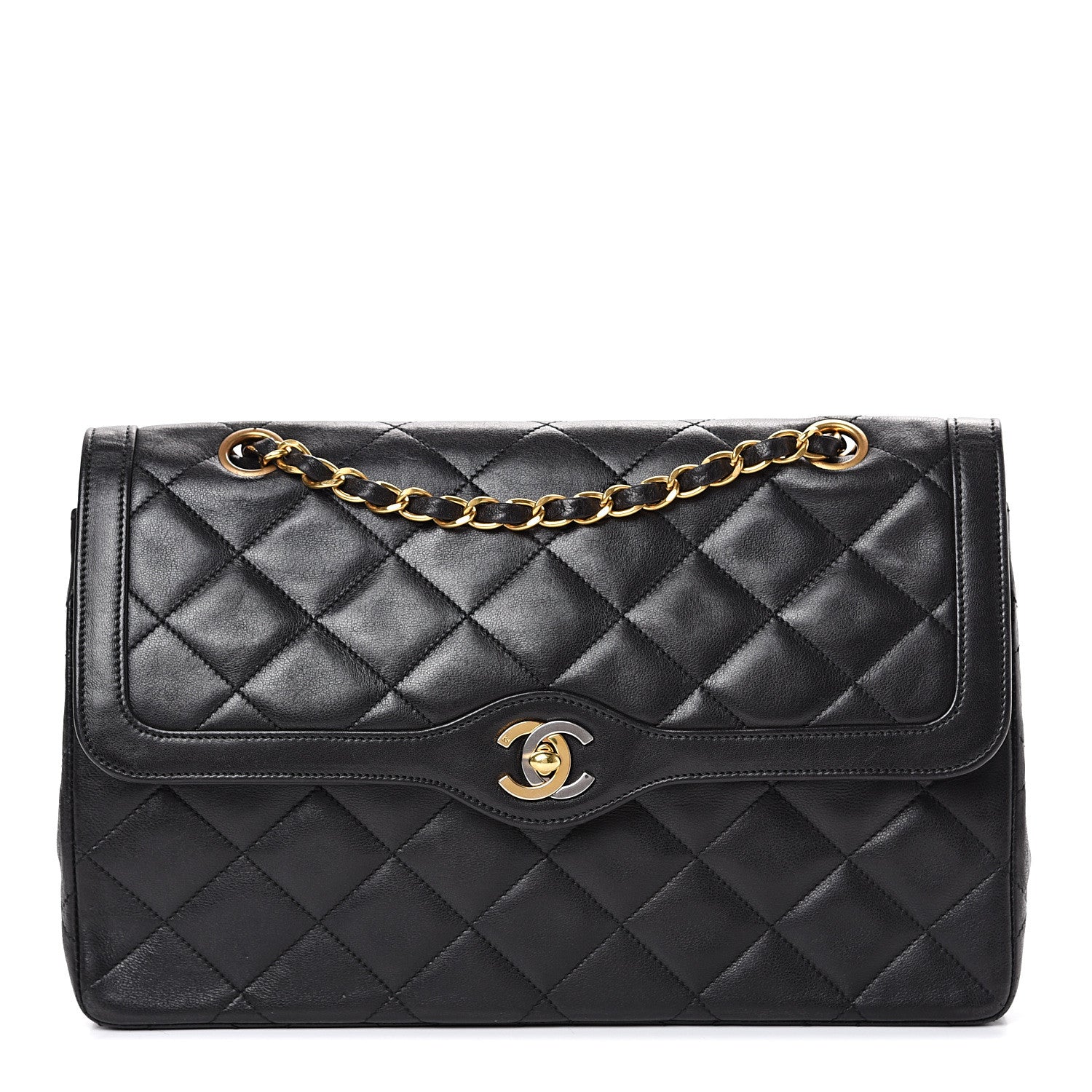 Chanel Lambskin Quilted Small Double Flap Black 1 of 20