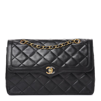 Chanel Lambskin Quilted Small Double Flap Black 1 of 20