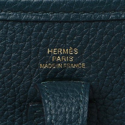 Hermes Taurillon Clemence Amazone Evelyne TPM Vert Cypress 6 of 10