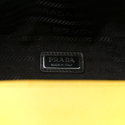 Prada Saffiano Triangle Shoulder Belt Bag Sunny Yellow 5 of 7
