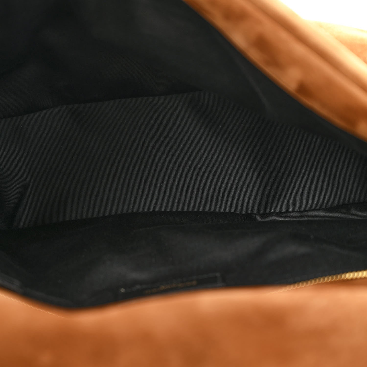 Saint Laurent Suede Large Calypso Caramel Cognac 5 of 10