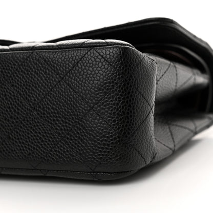Chanel Caviar Quilted Medium Double Flap Black 10 of 12
