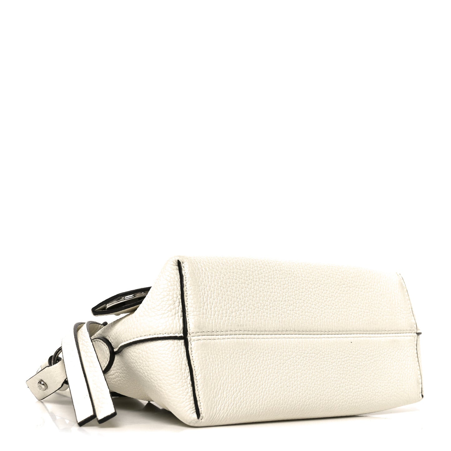 Cuoio Romano Selleria Sintetica Tape Stitch Mini By The Way Boston Bag White