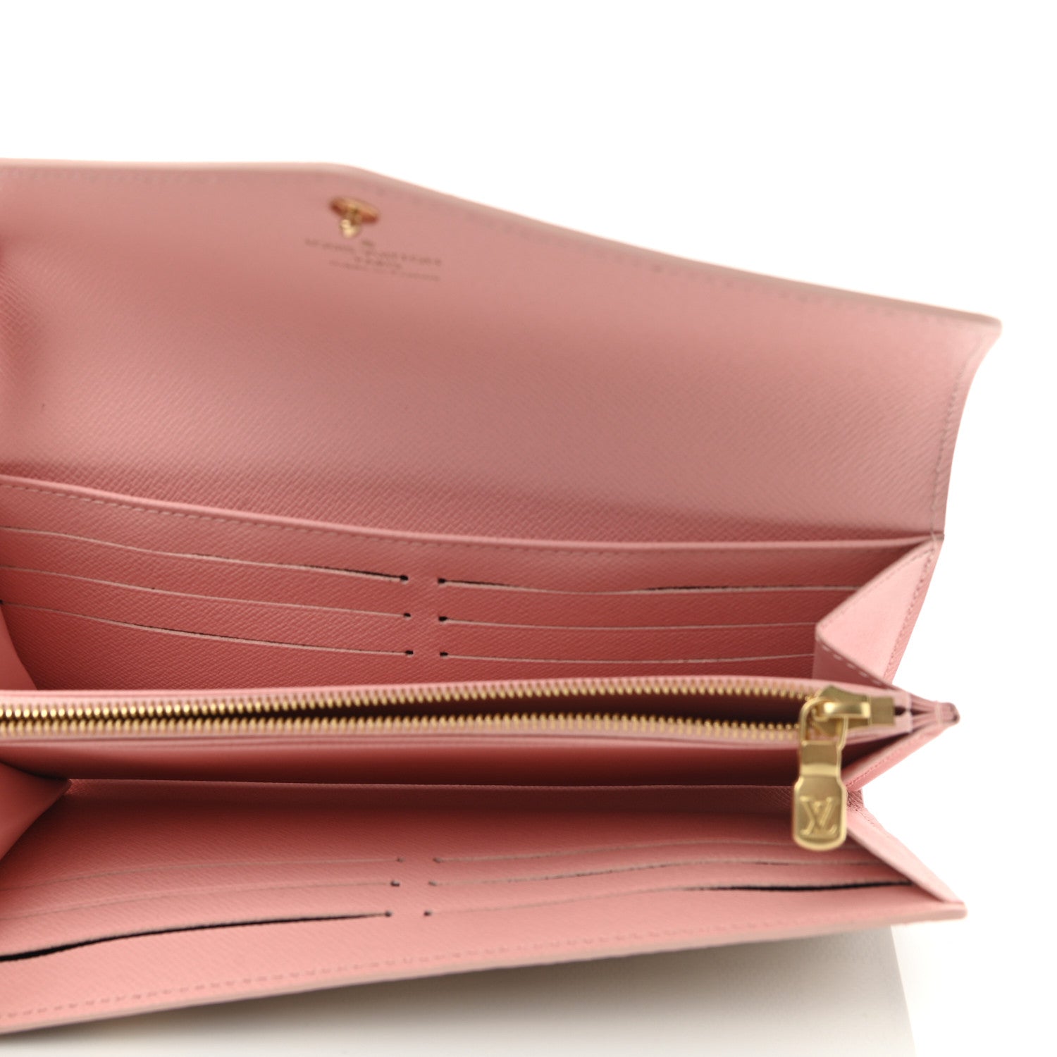Louis Vuitton Damier Azur Sarah Wallet NM Rose Ballerine 5 of 7