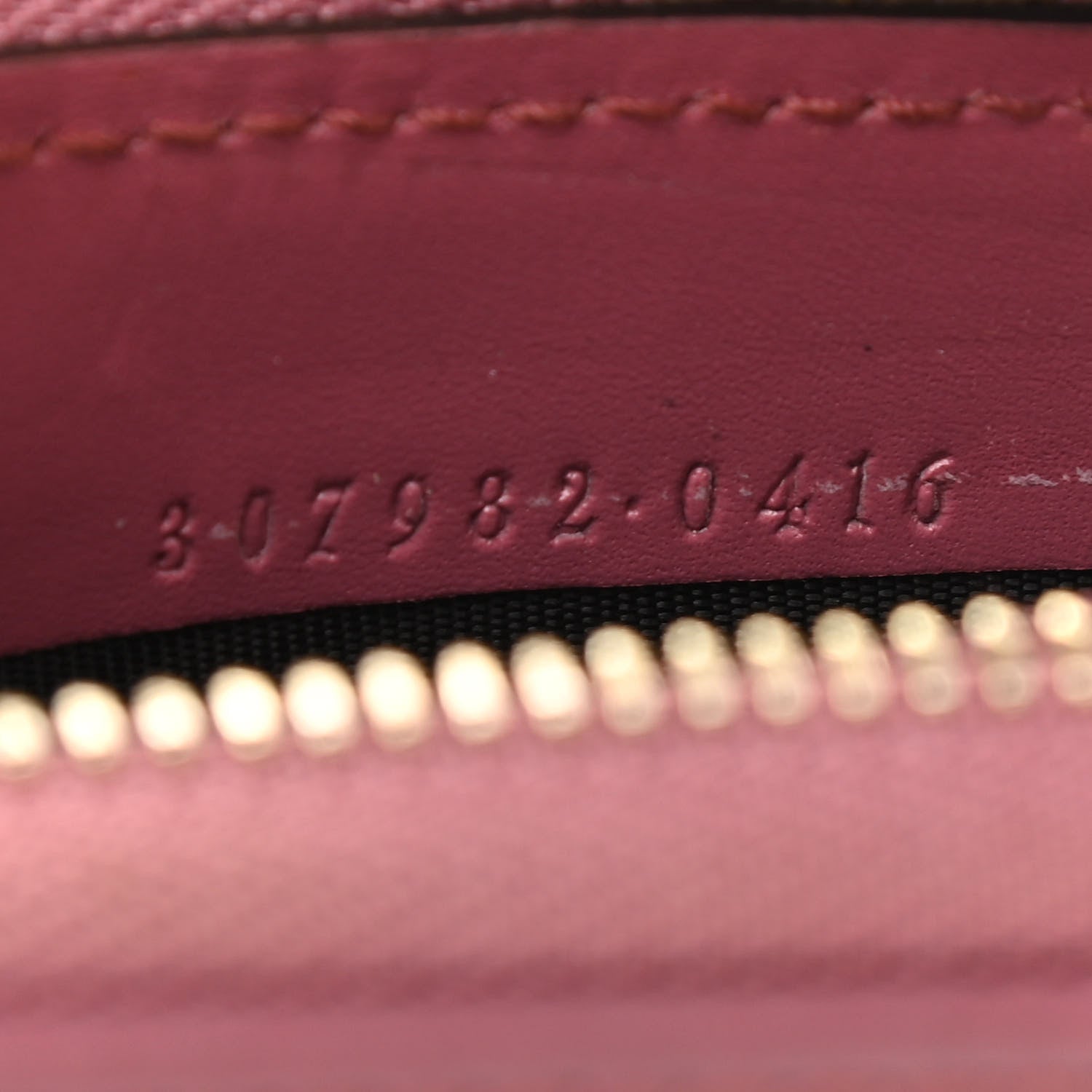 Gucci Imprime Monogram GG Pierce Zip Around Wallet Vintage Rose 7 of 14