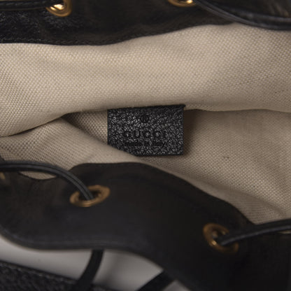 Gucci Velvet GG Monogram Web Bucket Bag Blue Beige 6 of 10