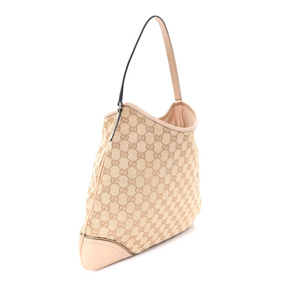 Gucci Monogram Medium New Britt Hobo Beige 3 of 13