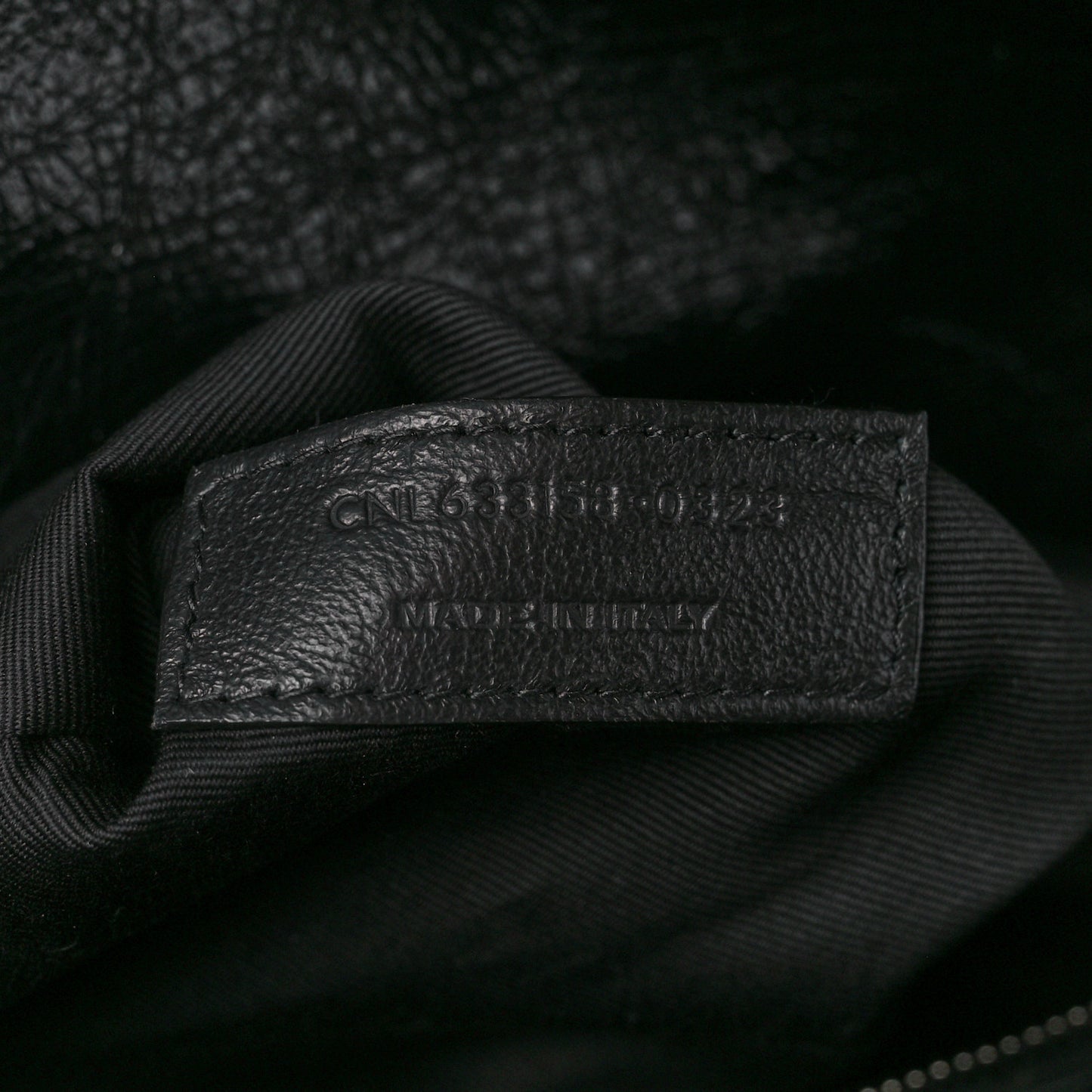 Crinkled Calfskin Matelasse Monogram Medium Niki Chain Satchel Black