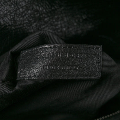 Saint Laurent Crinkled Calfskin Matelasse Monogram Medium Niki Chain Satchel Black 8 of 11