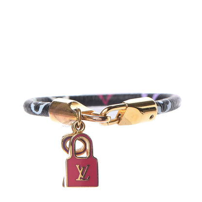 Louis Vuitton Monogram Multicolor Luck It Bracelet 17 Black 1 of 5