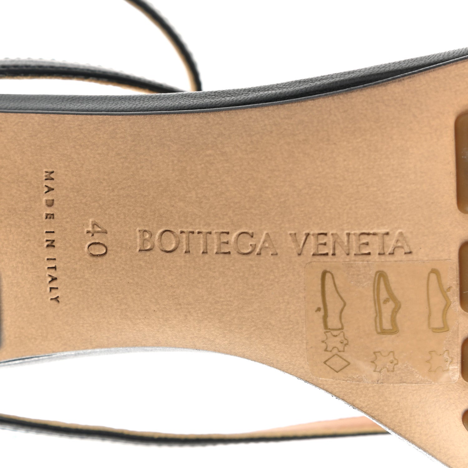 Bottega Veneta Lambskin Stretch Multi Strap 90mm Sandals 40 Black 6 of 8