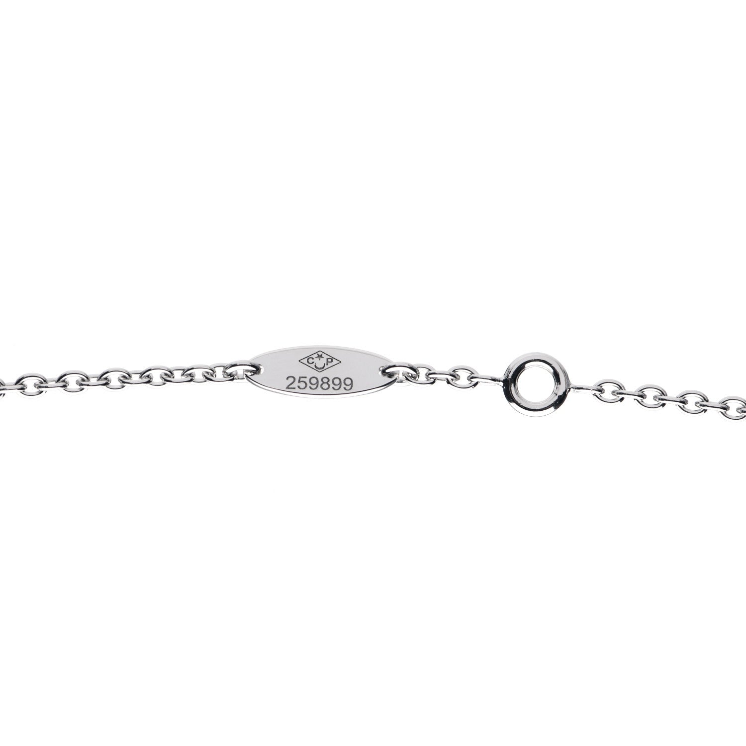 Christian Dior 18K White Gold Diamond Rose Des Vents Necklace 4 of 6