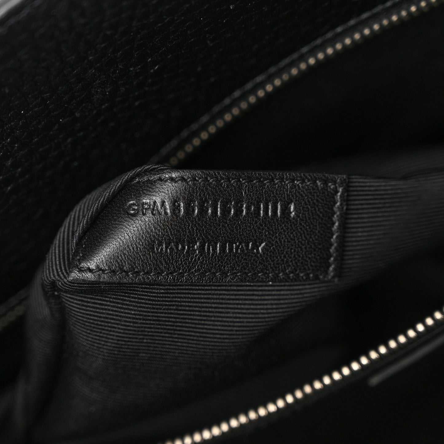Grained Calfskin Small Sac De Jour Black