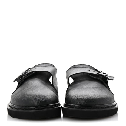 Louis Vuitton Monogram Eclipse LV Easy Mens Mule 8 Black 3 of 11