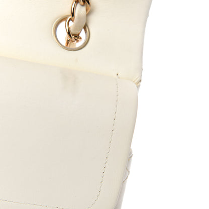 Chanel Lambskin Quilted Medium Double Flap White 11 of 25
