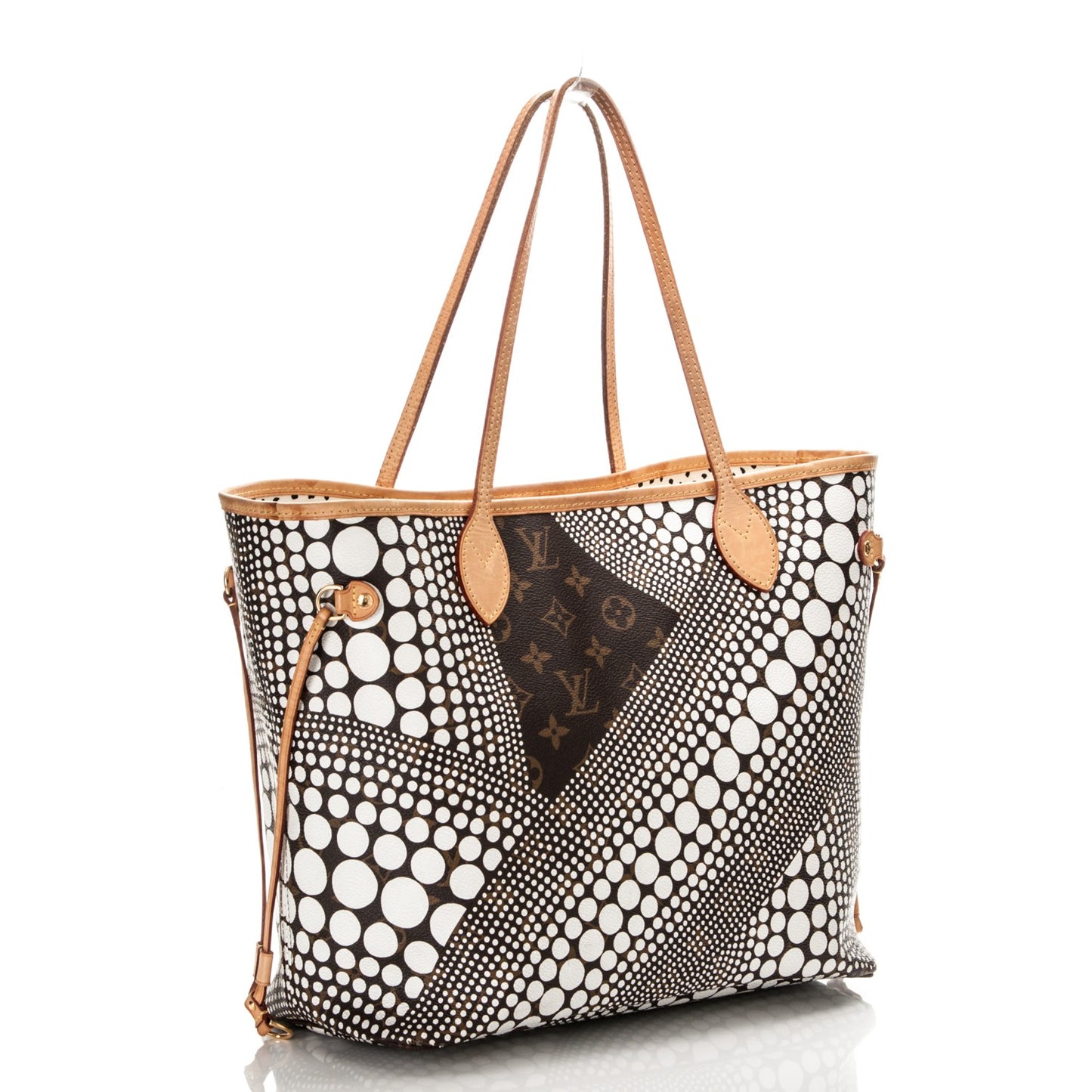 Monogram Kusama Waves Neverfull MM White