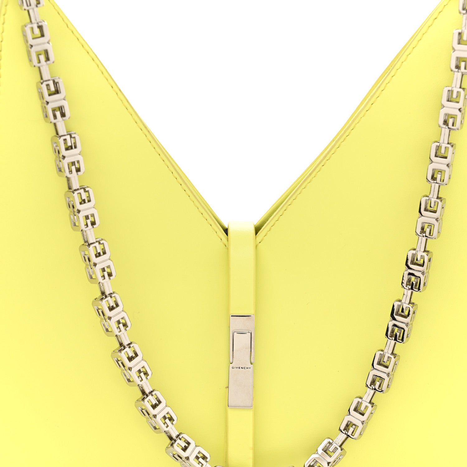 Givenchy Box Calfskin Mini Cut Out Shoulder Bag Neon Yellow 8 of 10