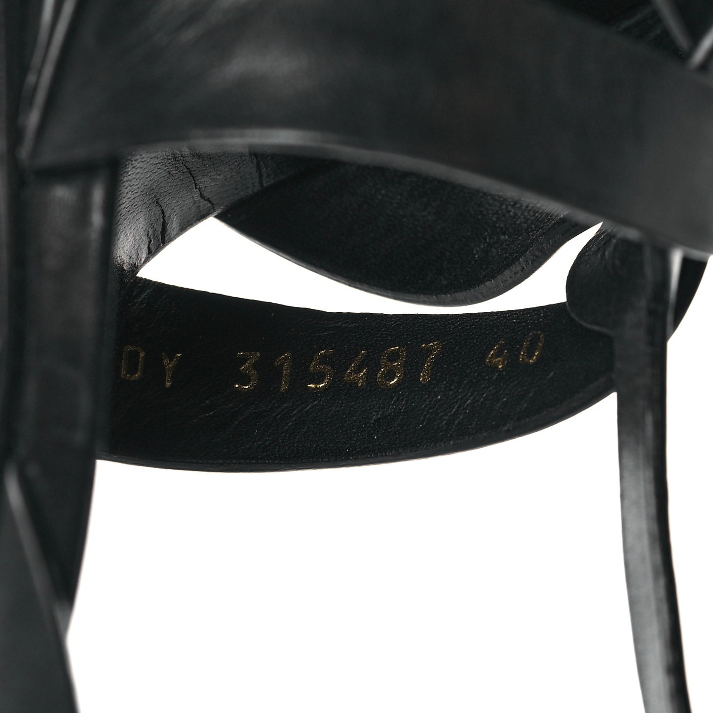Calfskin Tribute 105 Platform Sandals 40 Black