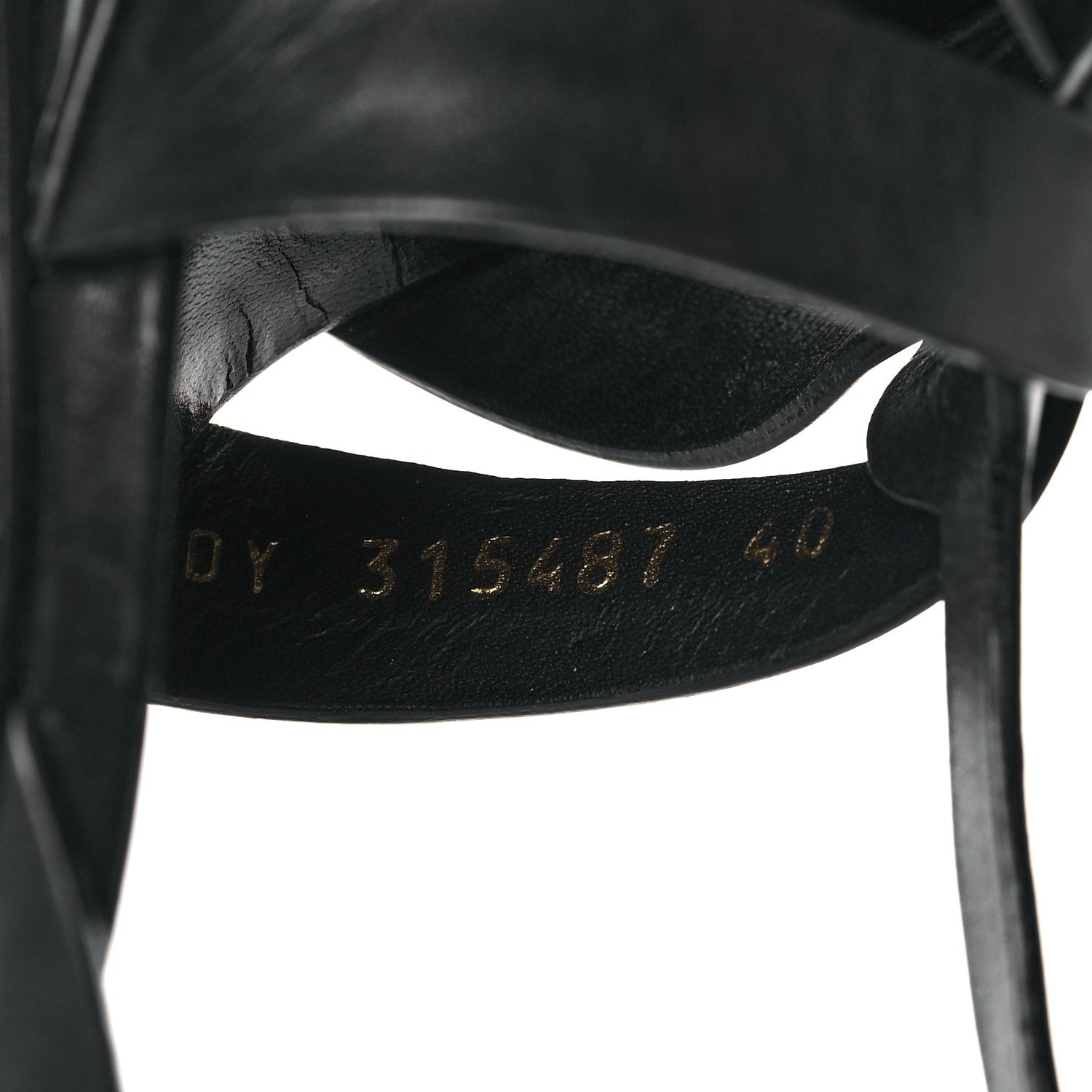 Saint Laurent Calfskin Tribute 105 Platform Sandals 40 Black 8 of 9