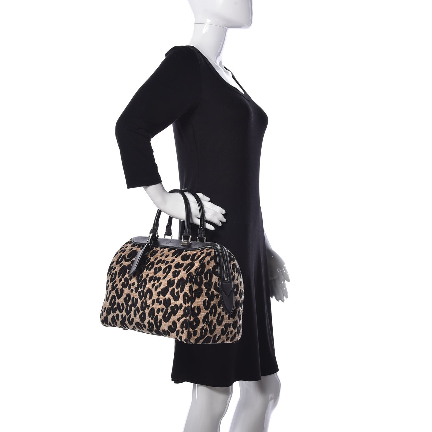 Jacquard Velvet Leopard Print Stephen Sprouse Speedy