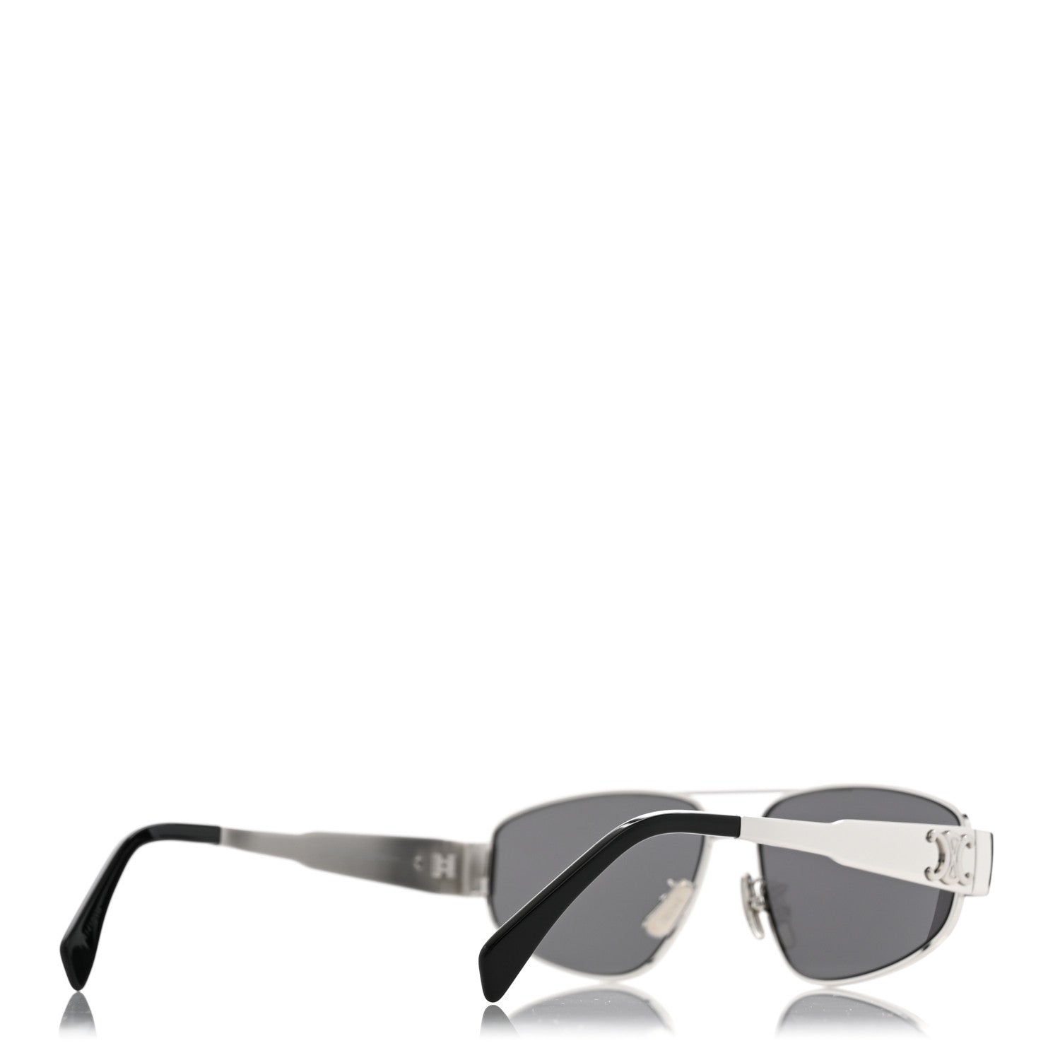 Celine Metal Triomphe 03 Sunglasses CL40281U Silver Smoke 4 of 7