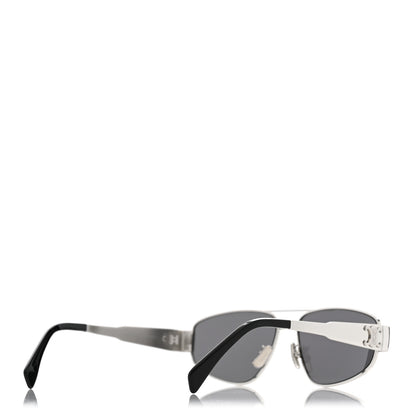 Celine Metal Triomphe 03 Sunglasses CL40281U Silver Smoke 4 of 7