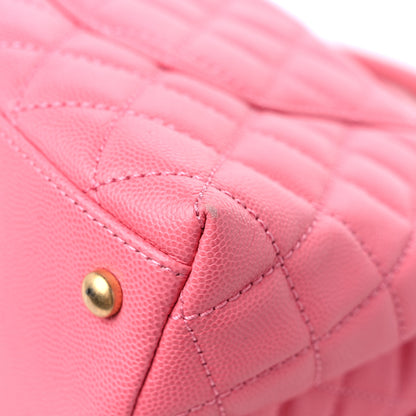 Chanel Caviar Quilted Small Coco Handle Flap Pink 10 of 11