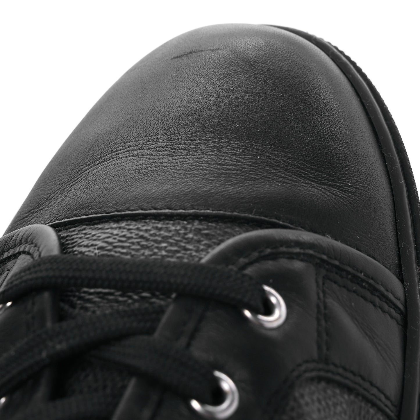 Calfskin Damier Graphite Sneakers 7.5
