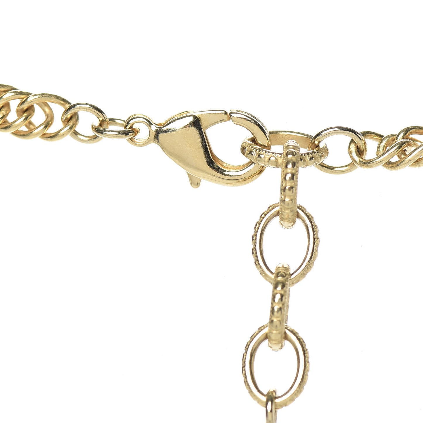 ID Dog Tag Charm Necklace Gold