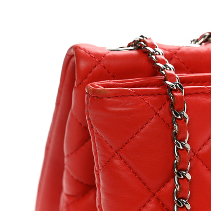 Chanel Lambskin Quilted Chanel 3 Maxi Flap Bag Red 30 of 37