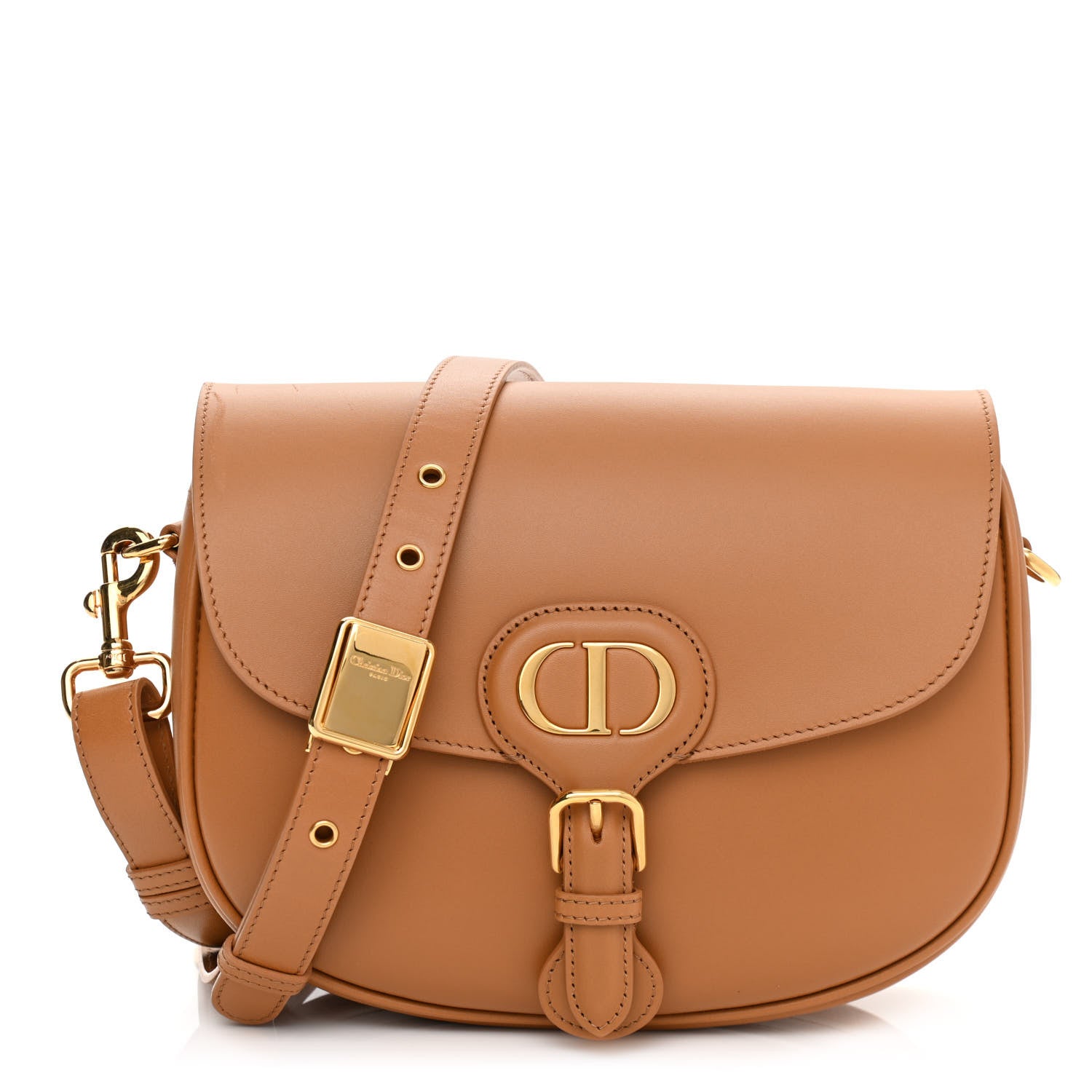 Christian Dior Box Calfskin Medium Bobby Flap Camel 1 of 9