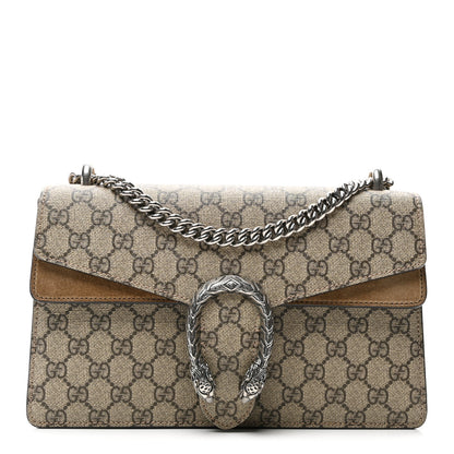 Gucci GG Supreme Monogram Small Dionysus Shoulder Bag Taupe 1 of 11