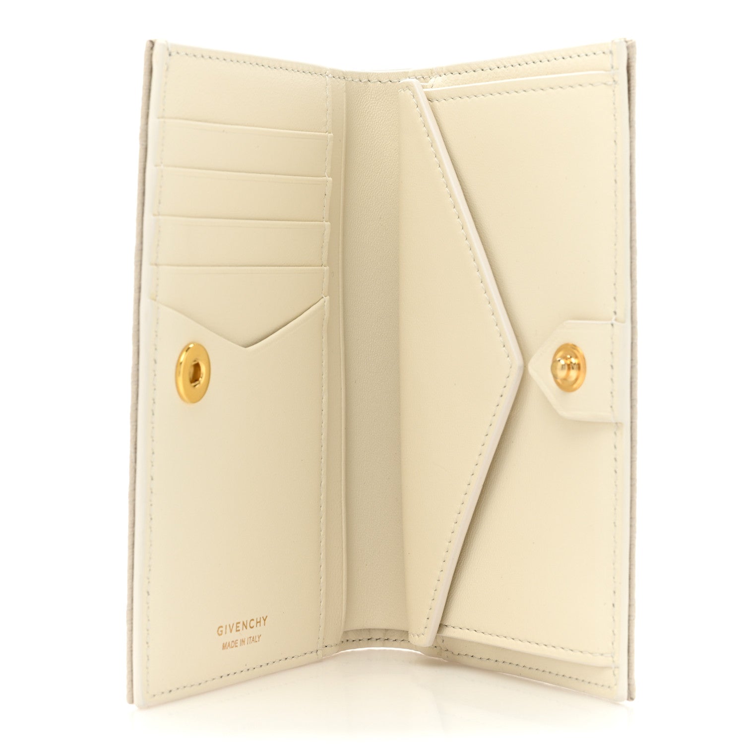 Givenchy Embroidered Canvas 4G Logo G-Cut Bi-Fold Wallet Natural Beige 5 of 11