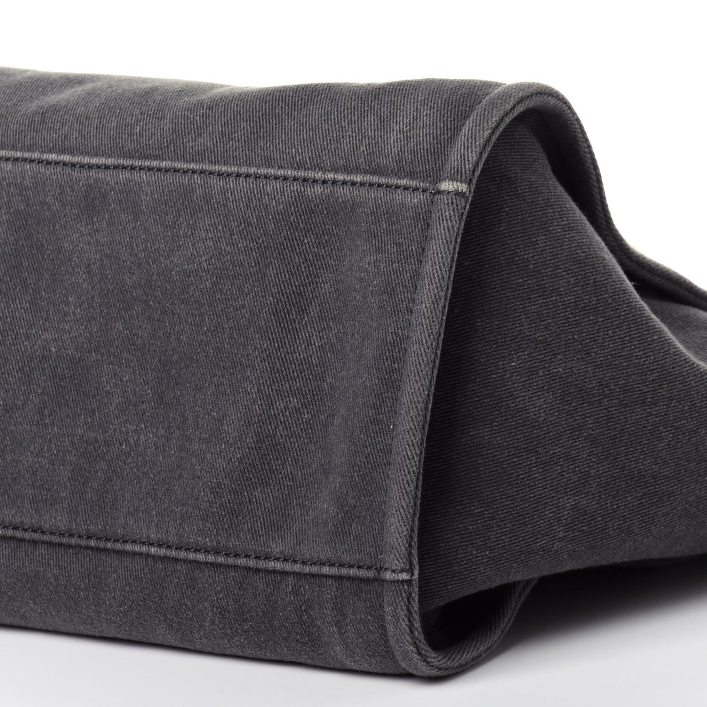 Canvas Sequin Medium Deauville Tote Charcoal