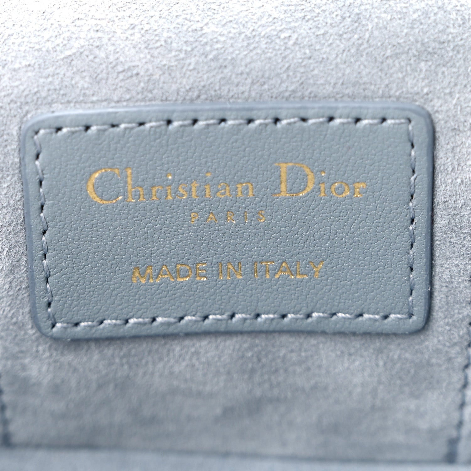 Christian Dior Lambskin Cannage Micro Lady Dior Vanity Case Cloud Blue 6 of 10