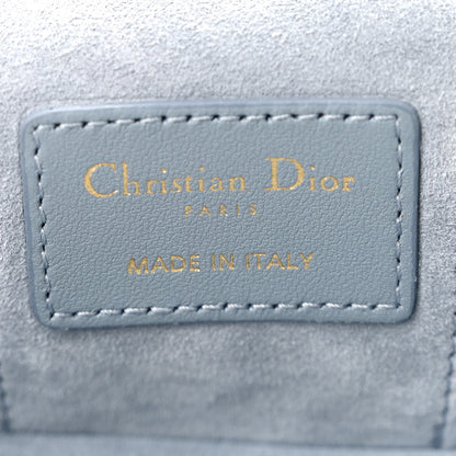 Christian Dior Lambskin Cannage Micro Lady Dior Vanity Case Cloud Blue 6 of 10