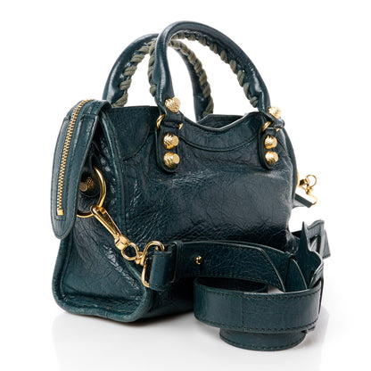 Balenciaga Agneau Giant 12 Gold Hardware Mini City Vert Pinede 4 of 13