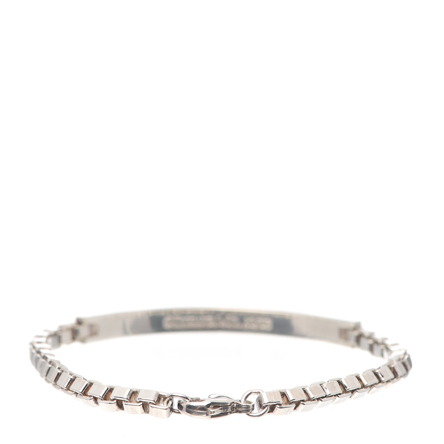 Sterling Silver Venetian Link ID Bracelet