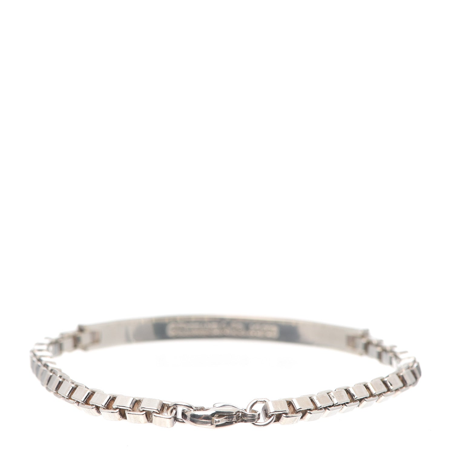 Tiffany Sterling Silver Venetian Link ID Bracelet 3 of 6