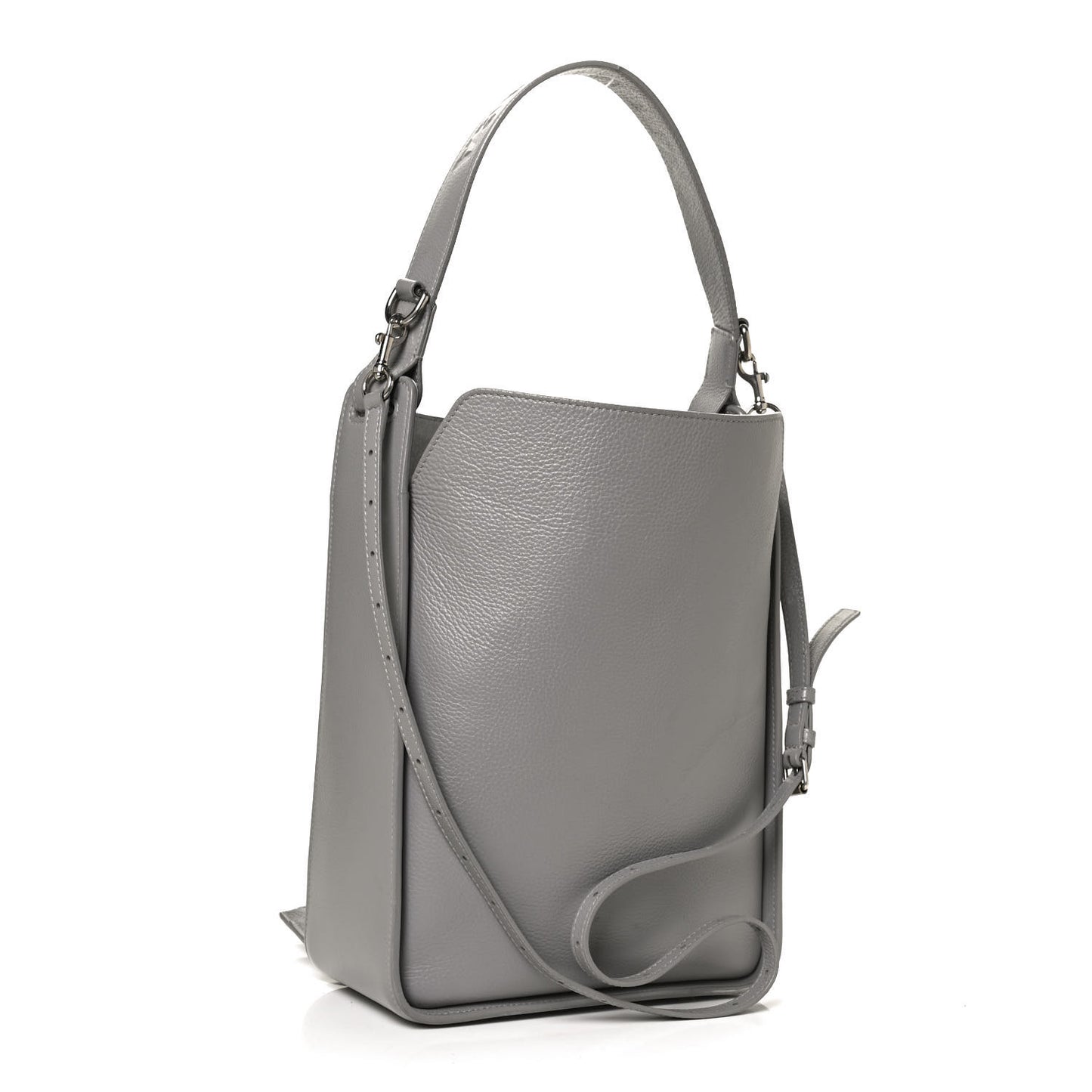 Calfskin Logo Embossed Small Tool 2.0 North-South Tote Balenciaga Grey