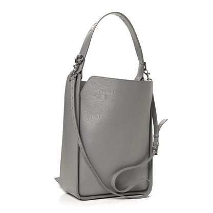 Balenciaga Calfskin Logo Embossed Small Tool 2.0 North-South Tote Balenciaga Grey 3 of 12